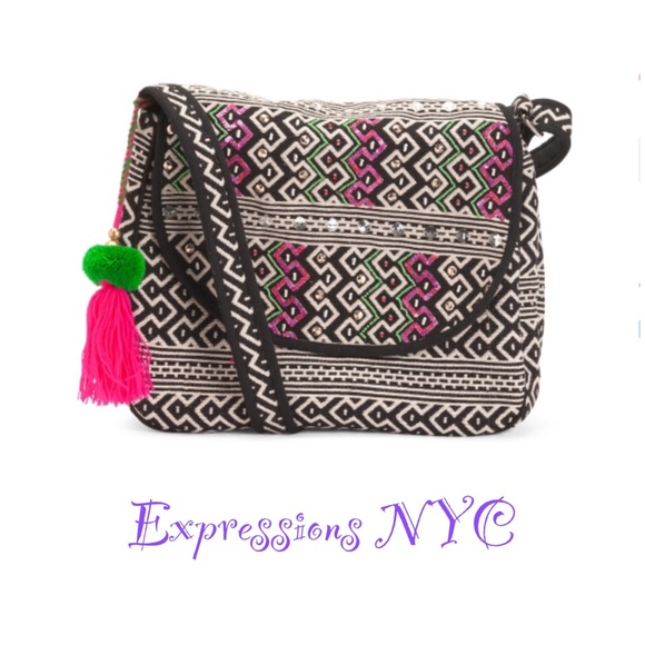 Embroidered Gypsy Crossbody Bag - Picture 1 of 4